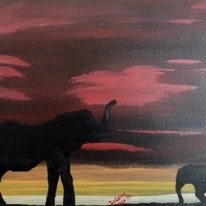pintura em tela africa
