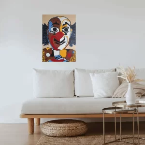 pintura em tela palhaço