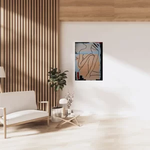 pintura em tela mulher abstrata