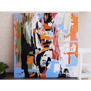 pintura em tela abstrata