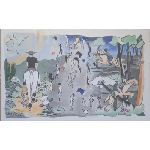 pintura-em-tela-lampiao Pintura em tela Lampião