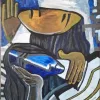 Quadro cubista moderno