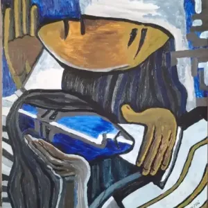 Quadro cubista moderno